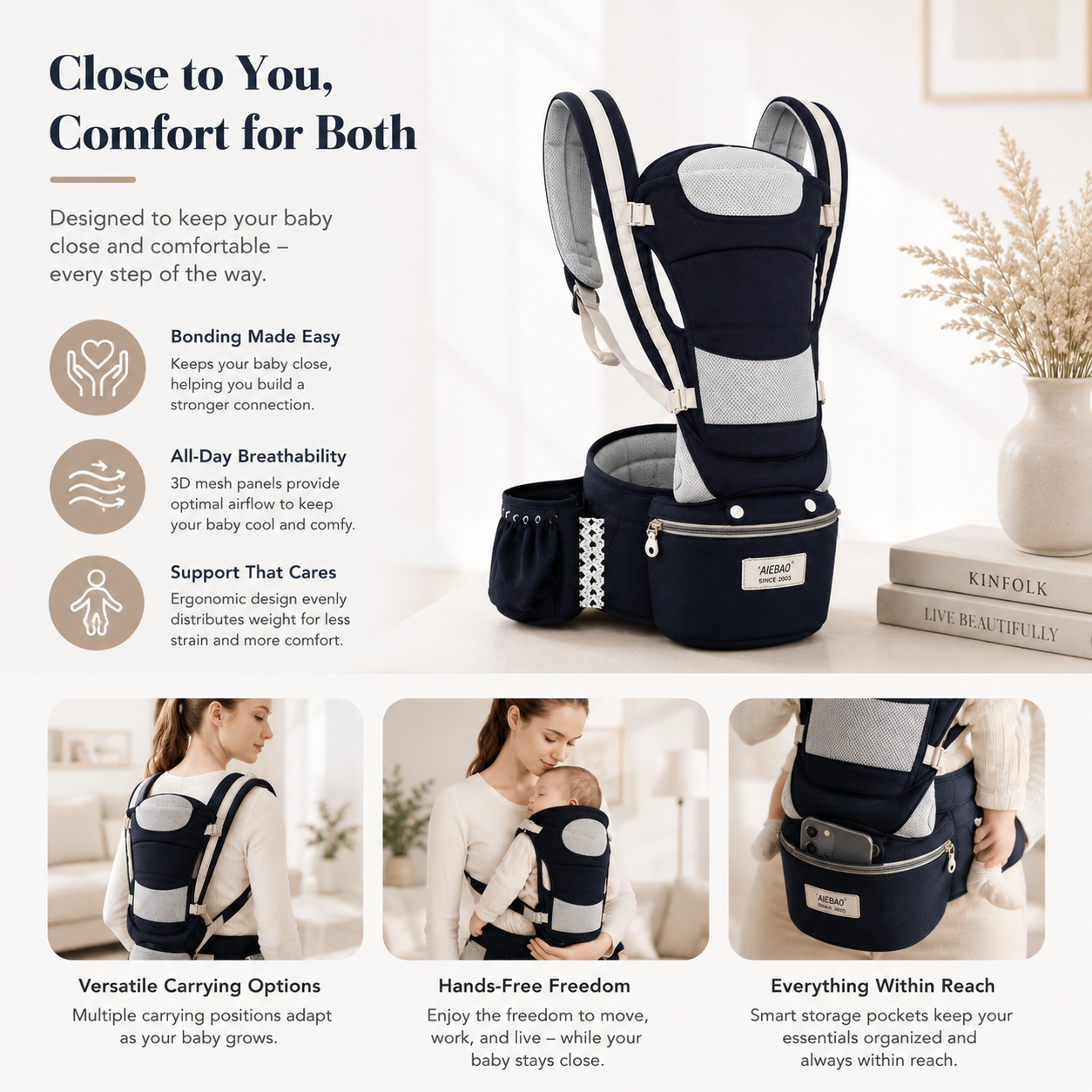 3 In 1 Baby Carrier By Aemero